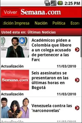 Semana.com android App screenshot 0